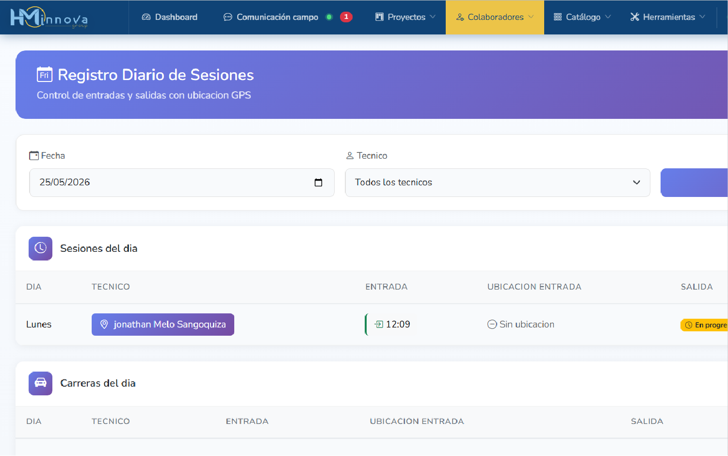 hm innova app biometrica