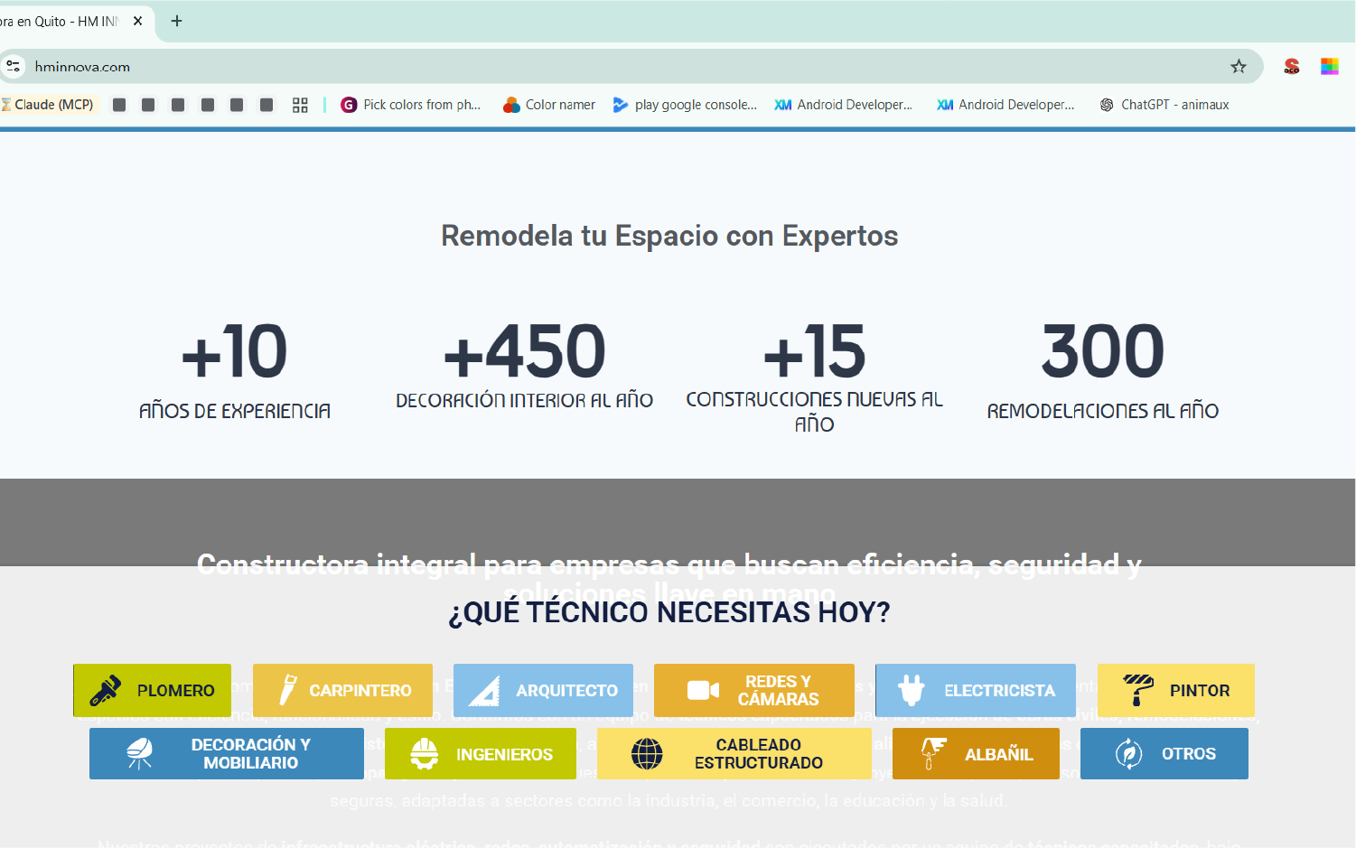 hm innova sitio web
