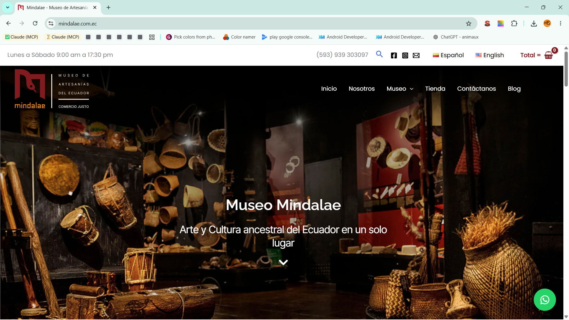 Sitio Web Cultural · Web · Hermes DG