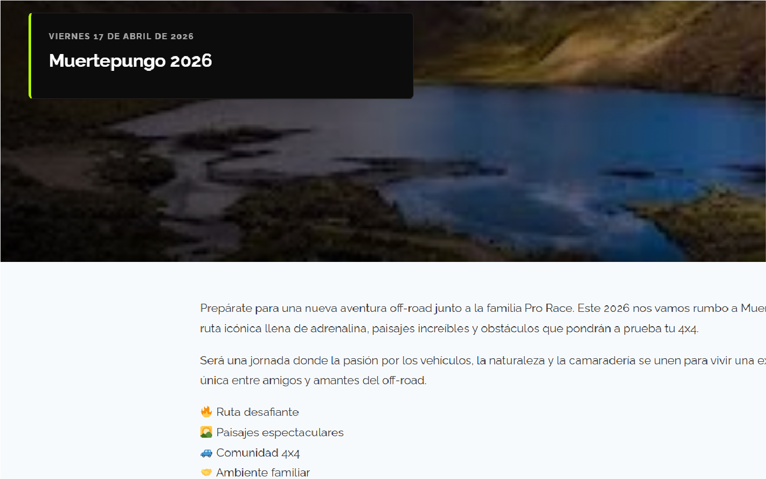prorace web