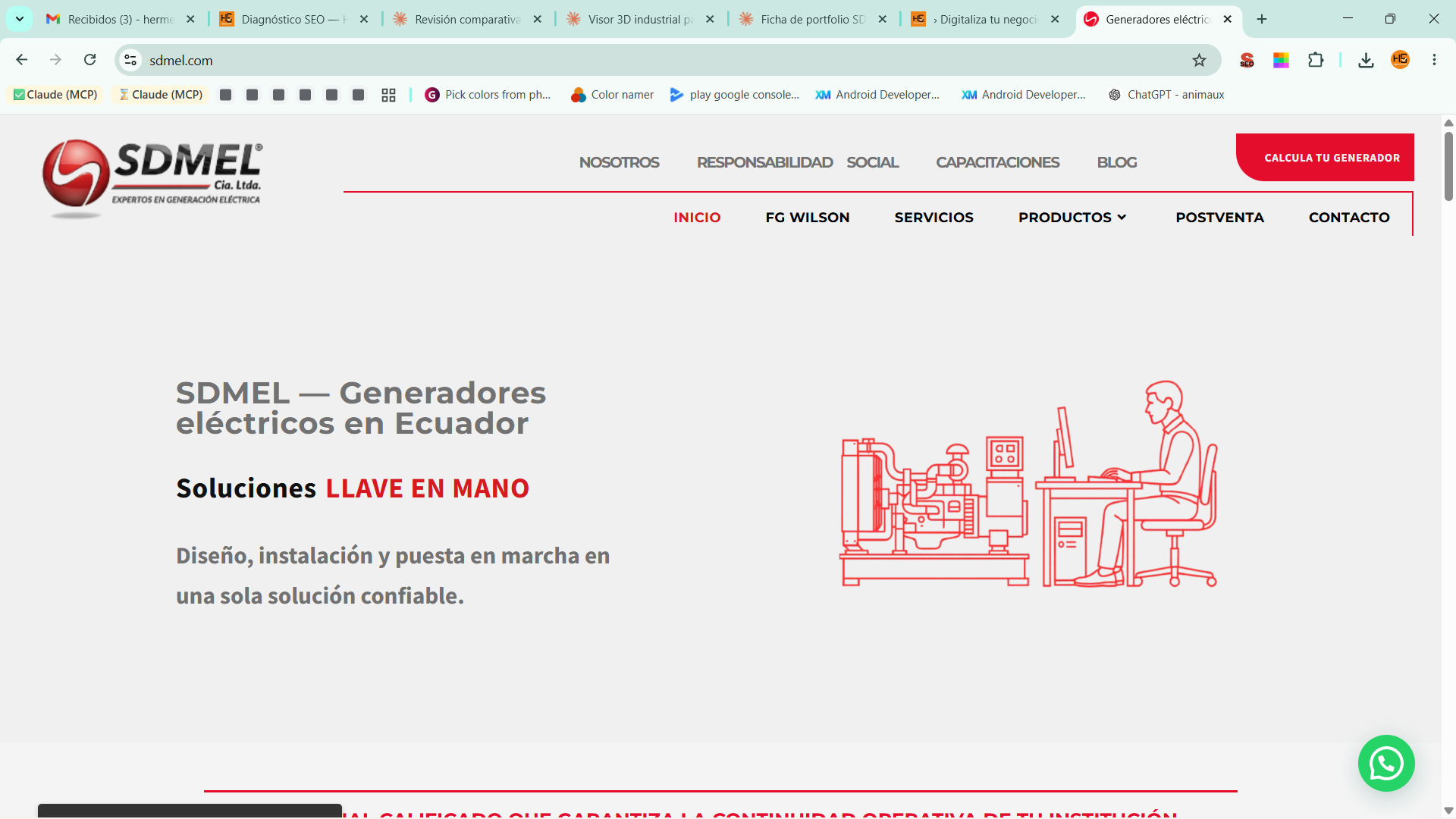 Sitio Web · Web · Hermes DG